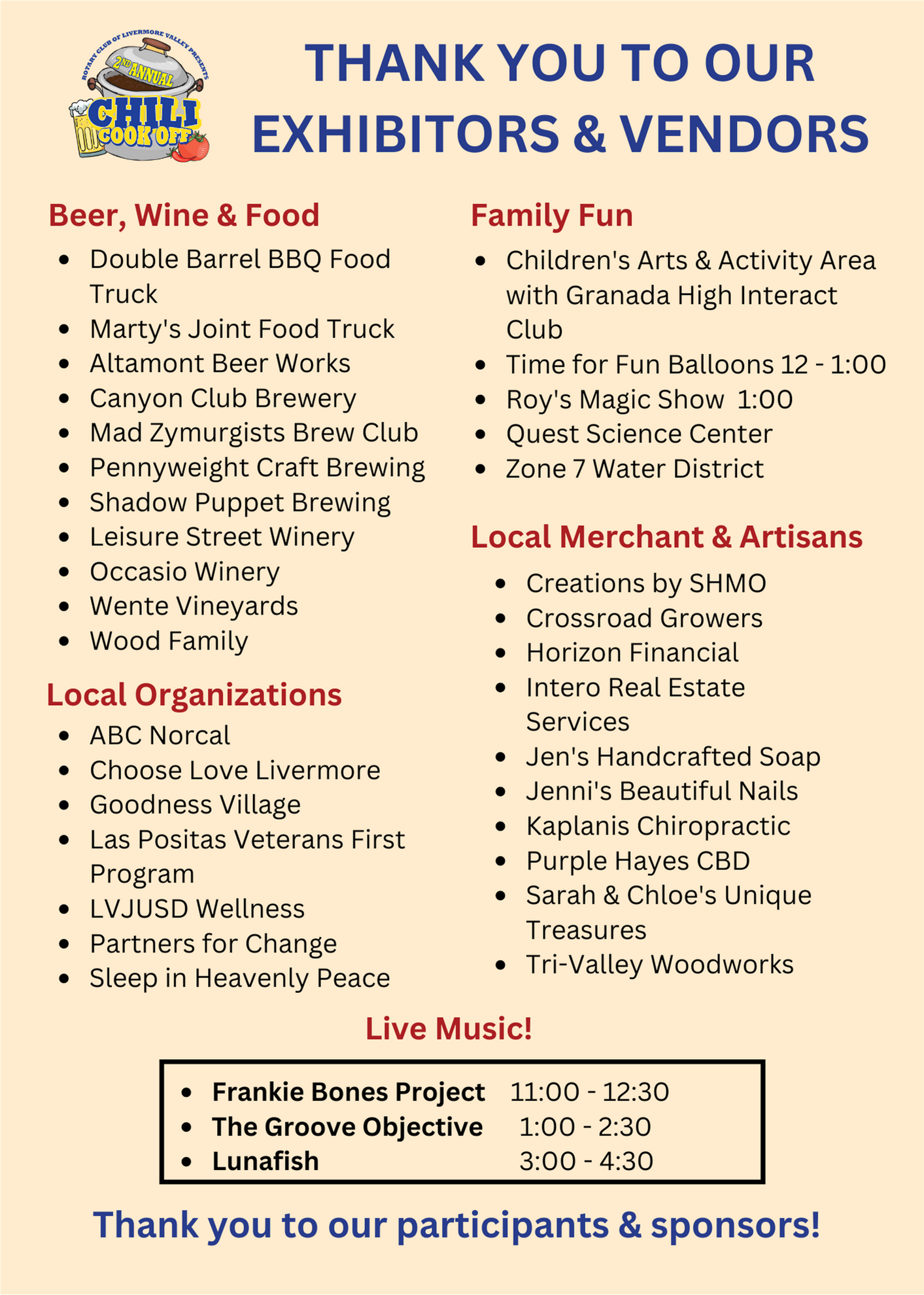 Chili Cook Off 2022 | Rotary Club of Livermore Valley Chili Cook Off 2022 | Rotary Club of Livermore Valley